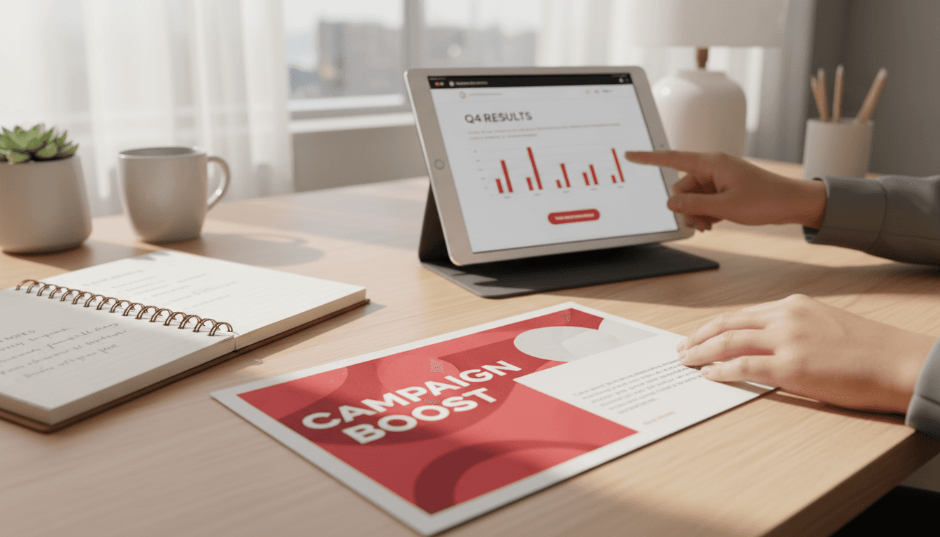 Mailer with landing page and lead capture system